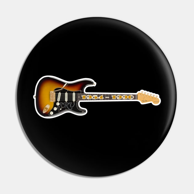 SRV Guitar 1954 - 1990 Pin by RetroZest