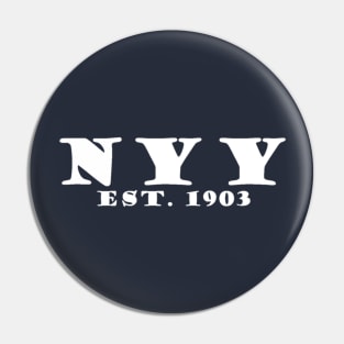 NYY Est. 1903 Design Pin