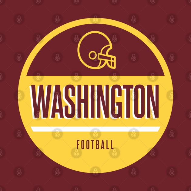Washington retro football by BVHstudio