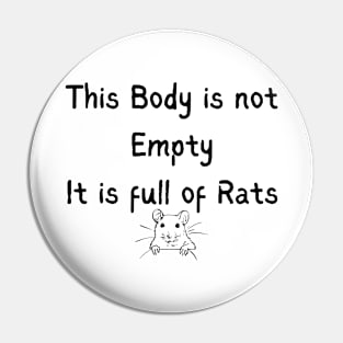 Full of Rats Pin