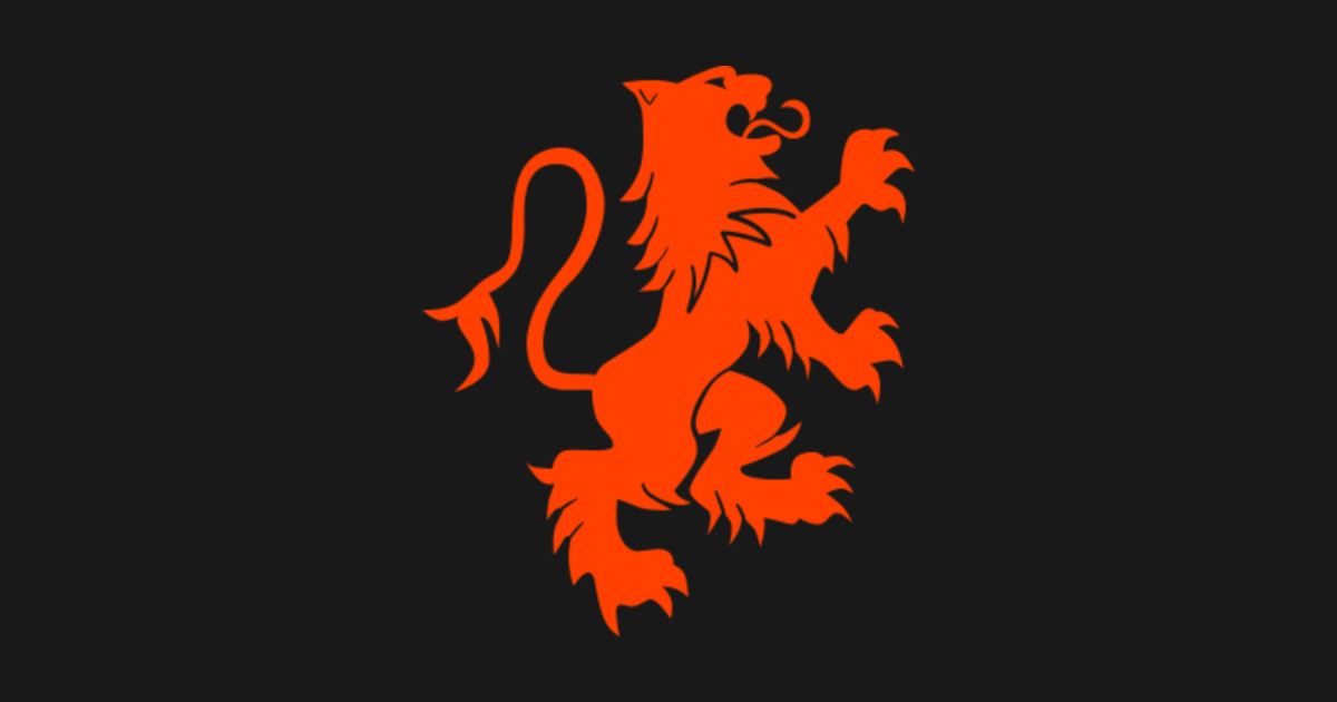 Orange Heraldic Lion Coat of Arms - Orange Heraldic Lion Coat Of Arms ...