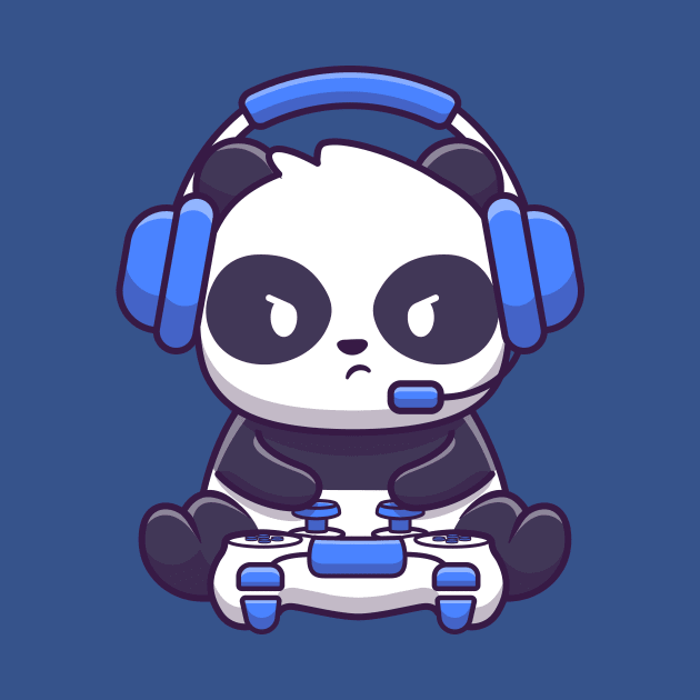 Cute panda gaming by Catalyst Labs