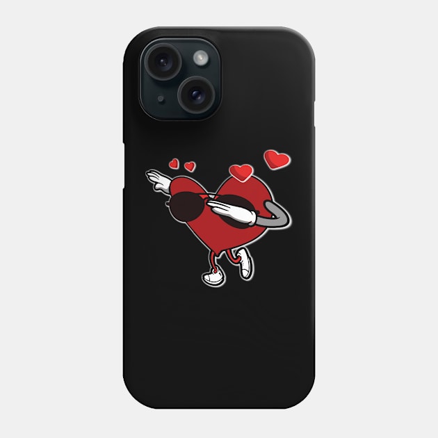 Adorable & Cool Dabbing Heart Phone Case by theperfectpresents