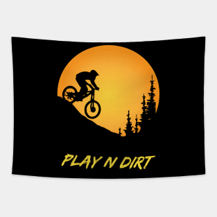 Downhill Mountain Biking - Play N Dirt Tapestry