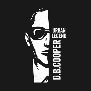 DB cooper cool half face urban legend unsolved mystery design T-Shirt