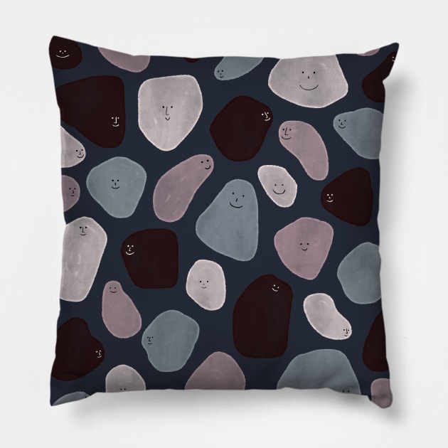 Funny Shapes Pillow by Alisa Galitsyna