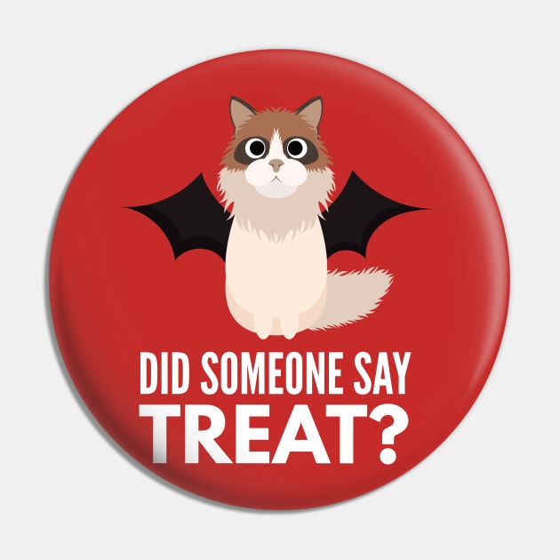 Seal Ragdoll Halloween Trick or Treat Pin by DoggyStyles