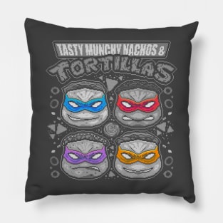 Nachos and Tortillas (B&W) Pillow