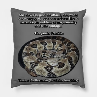 Timber Rattlesnake Pillow