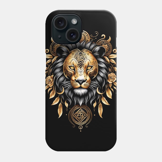 Awesome majestic lion Phone Case by Nicky2342