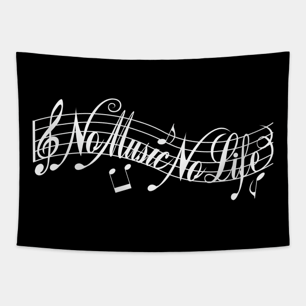 Staff notation Tapestry by t-shirts-cafe