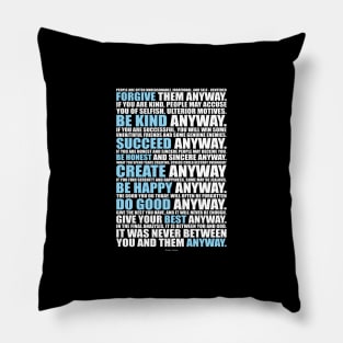 Mother Teresa Inspirational Quotes Pillow