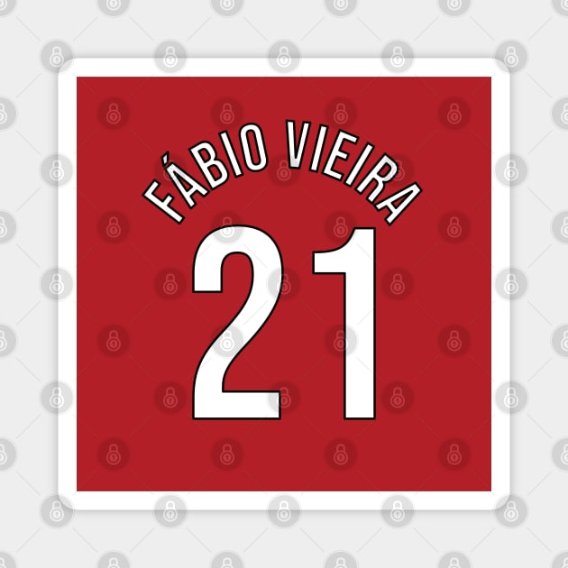 Fabio Vieira 21 Home Kit - 22/23 Season Magnet by GotchaFace