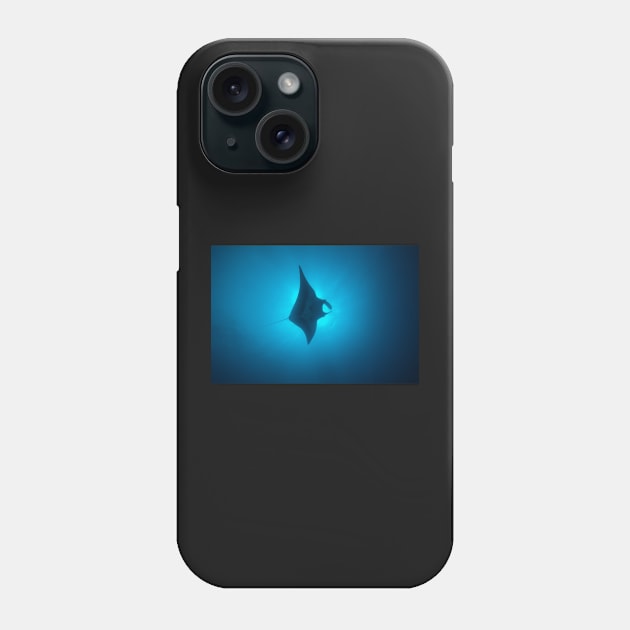 Manta Ray Gliding Through A Sunburst Phone Case by jbbarnes