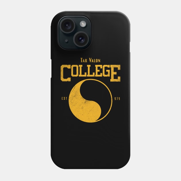 Tar Valon College Yellow Ajah Slogan and Symbol Phone Case by TSHIRT PLACE
