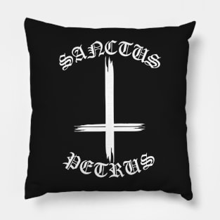 Saint Peter Upside Down Cross Gothic Pillow