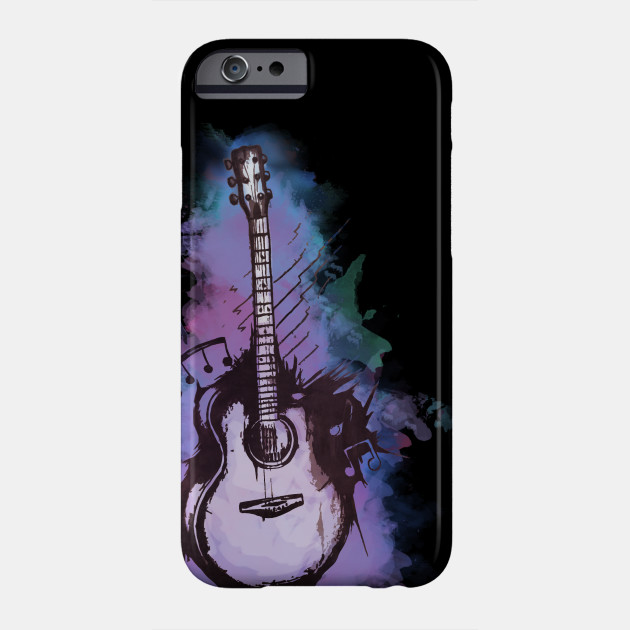 Watercolor Acoustic Guitar Digital Art