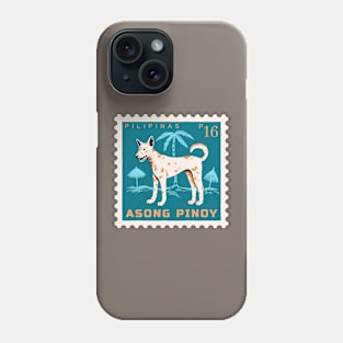 Asong Pinoy Dog Postage Stamp Phone Case