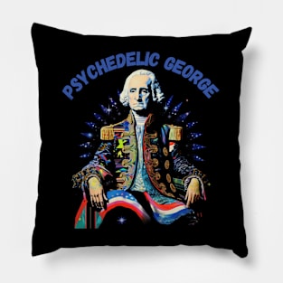 Psychedelic George Washington Pillow