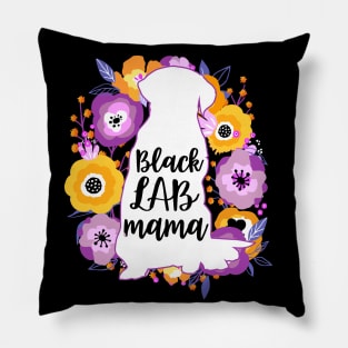 Black Lab Mama Pillow