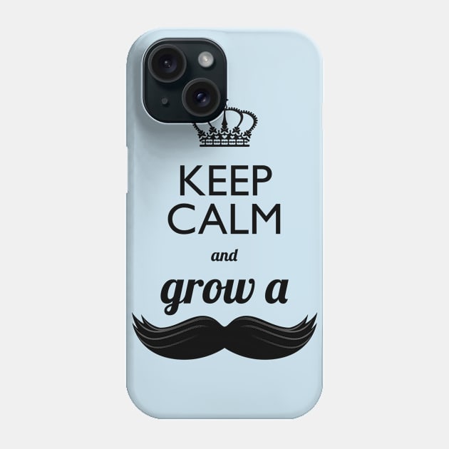 Keep calm and grow a stache Phone Case by Thegreen