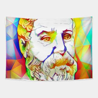 Hero of Alexandria Colourful Portrait | Hero of Alexandria Artwork 11 Tapestry