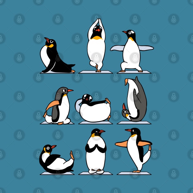 Penguin Yoga by huebucket