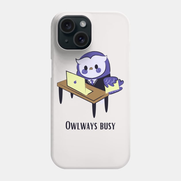 Owlways Busy Phone Case by Kyarwon