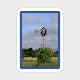 Kansas Country Windmill in a Pasture Magnet