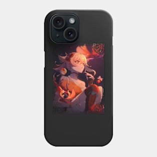 Yoimiya with Goldfish Fireworks - Genshin Impact Phone Case