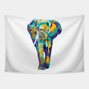 abstract elephant in WPAP Tapestry