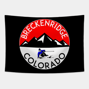 Skiing Breckenridge Colorado Tapestry