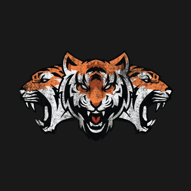 Fierce Tiger | Tiger Art | Tiger Mom | Team Tigers | Go Tigers by Journey Mills