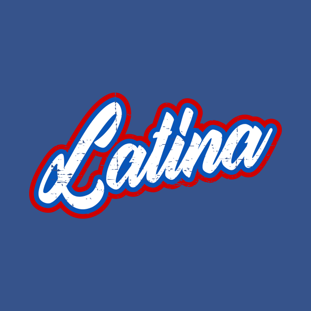 Latina - red white blue design by verde