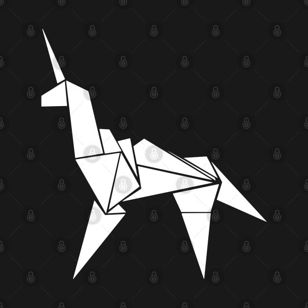 Blade Runner: Origami Unicorn (White) by Evarcha