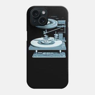 Turntable Exploded View Phone Case