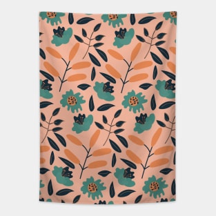 Abstract Spring Flower Pattern 1 Tapestry