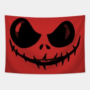 Spooky Halloween Face Tapestry