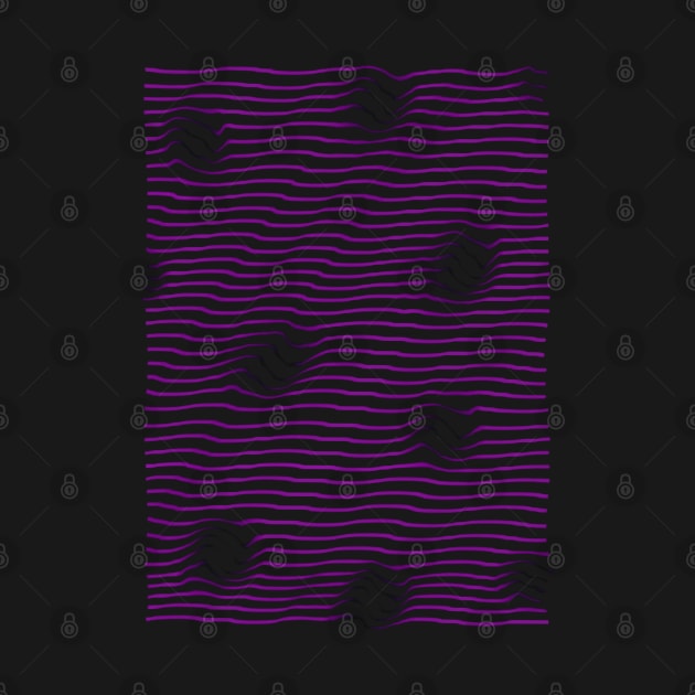 Trippy Purple Waves by DrawAHrt