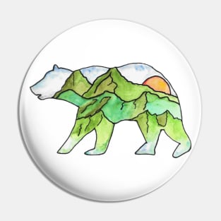 Mountain Bear Pin