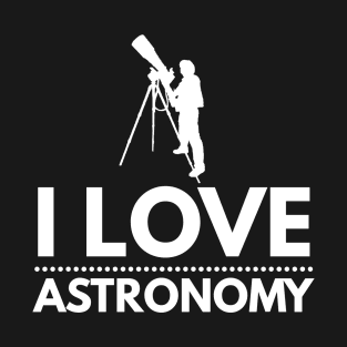 I Love Astronomy Stargazing Fan T-Shirt