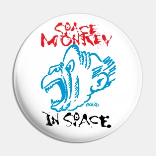 Space Monkey In Space-1 Pin