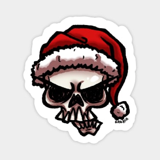 Christmas Skull Magnet