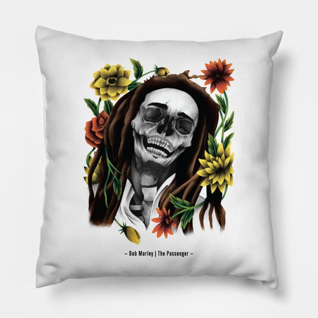 Bob Marley – The Passenger X Pillow by XMatVilchez