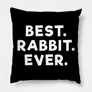 best rabbit ever White Pillow