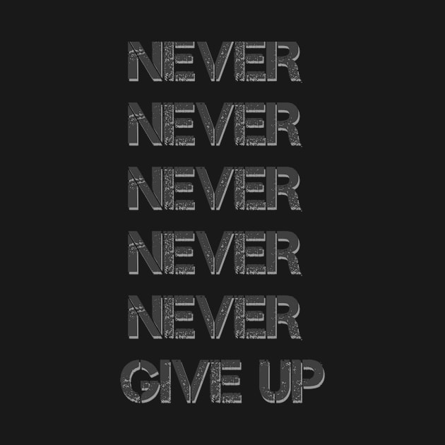 Never give up by paperbee