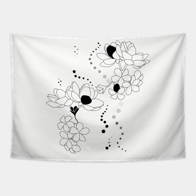 Flowers Tapestry by stefy