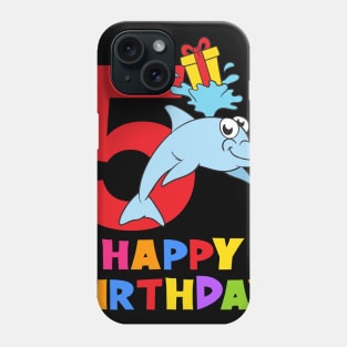 5th Birthday Party 5 Year Old Five Years Phone Case