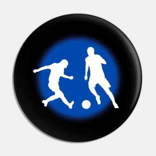 Soccer Player Footballer Training Duel Pin