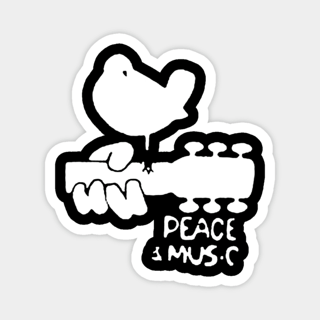 Peace and Music Magnet by camillecharbonneau93